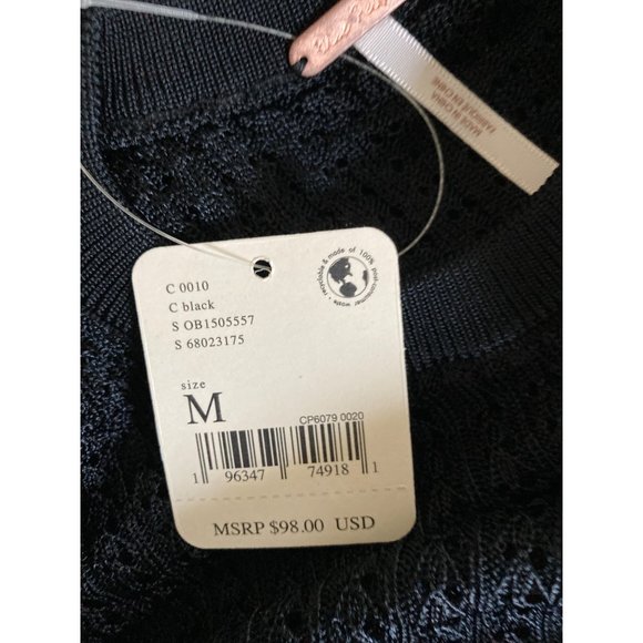 Free People H2O Crew Pullover Black Size Medium or Large - Picture 6 of 6